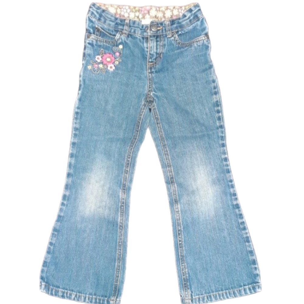3/$15 Carter's Jeans with Flower Pockets